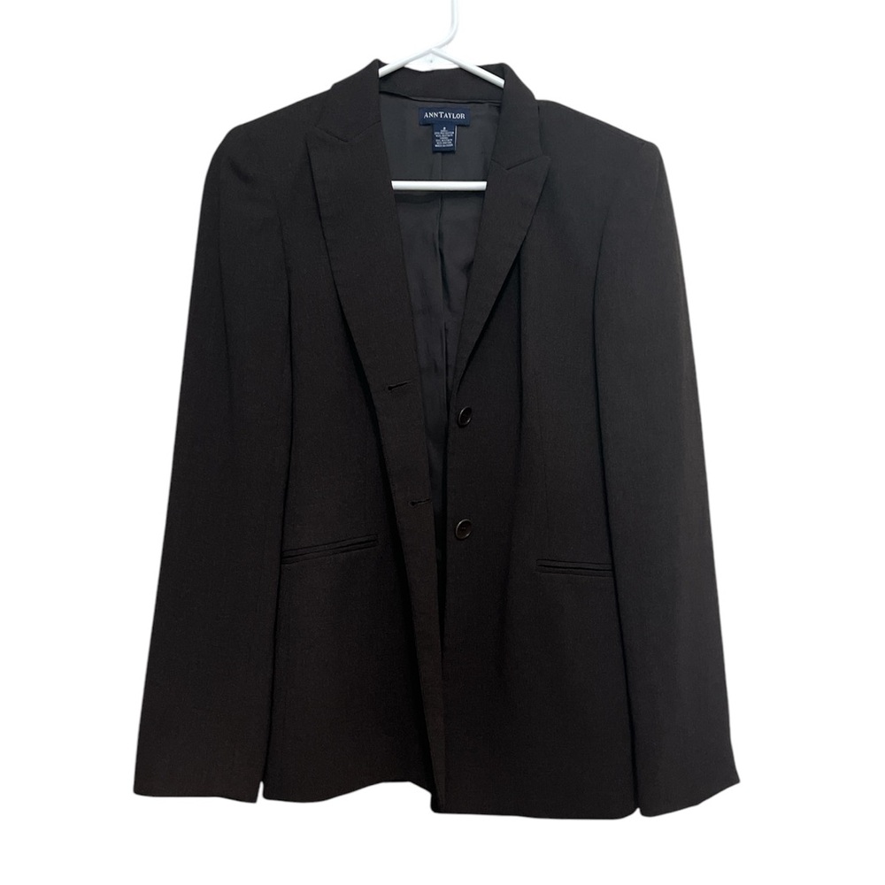 Ann Taylor Black Coat with Classic Design
